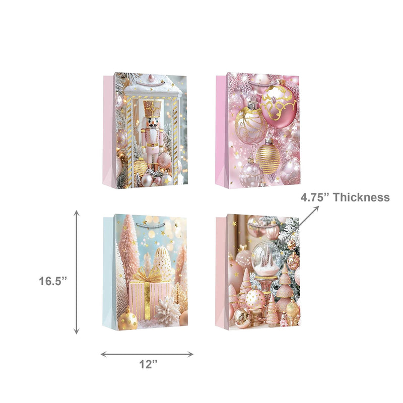 Pastel Christmas Gift Bag - Extra Large
