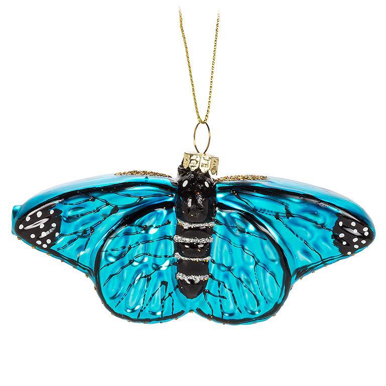 Butterfly Glass Ornament | Putti Christmas Decorations 