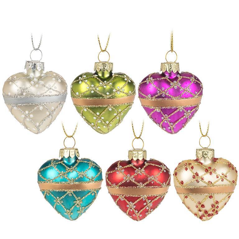 Fancy Heart Ornament | Putti Christmas Decorations 