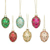 Mini Fancy Glass Egg Ornaments | Putti  Christmas Decorations