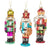 Multi Color Bright Glass Nutcracker Ornament