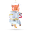 Cat the Astronaut Glass Ornament