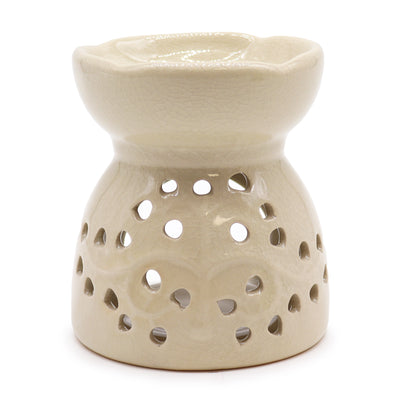 Tree of Life Ceramic Wax Melter - Ivory