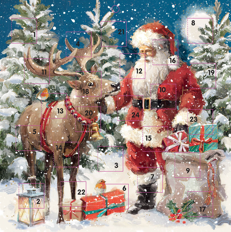 Santa and Reindeer Advent Calendar