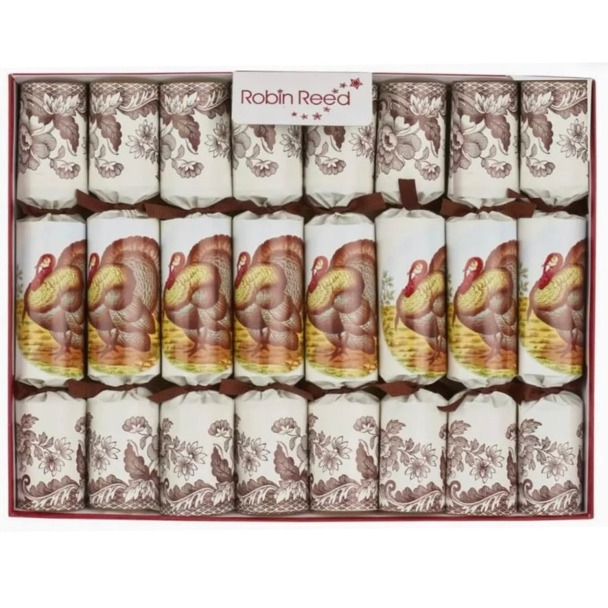 Robin Reed "Spode Turkey" Thanksgiving Crackers