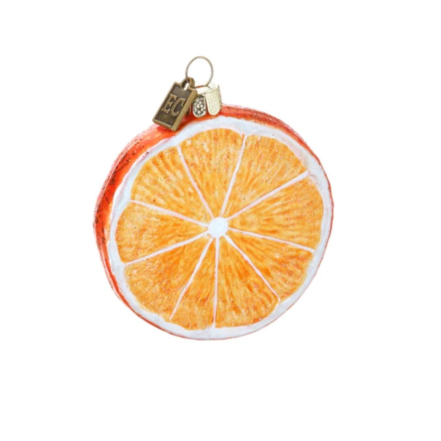 Eric Cortina Orange Slice Glass Ornament  | Putti Christmas Decorations 