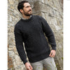 Inis Mor Aran Crew Neck Sweater - Charcoal