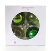 Cody Foster Green Glass Ball Ornaments - Set of 4 | Putti Christmas Decorations