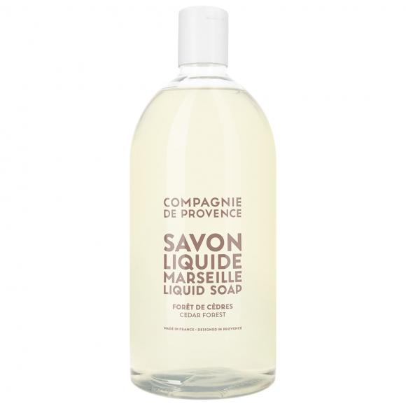Compagnie de Provence Liquid Soap 1000ml Refill - Cedar Forest