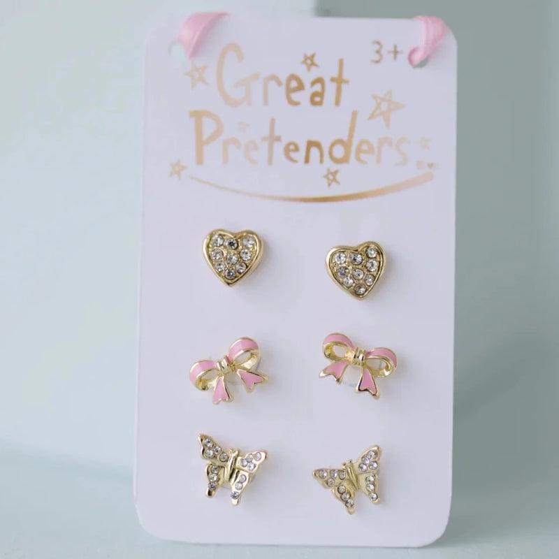 Great Pretenders Boutique Dazzle Studded Earrings 3 Sets | Le Petite Putti 