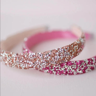 Great Pretenders Boutique Gummy Glitter Headband - Rose Gold | Le Petite Putti