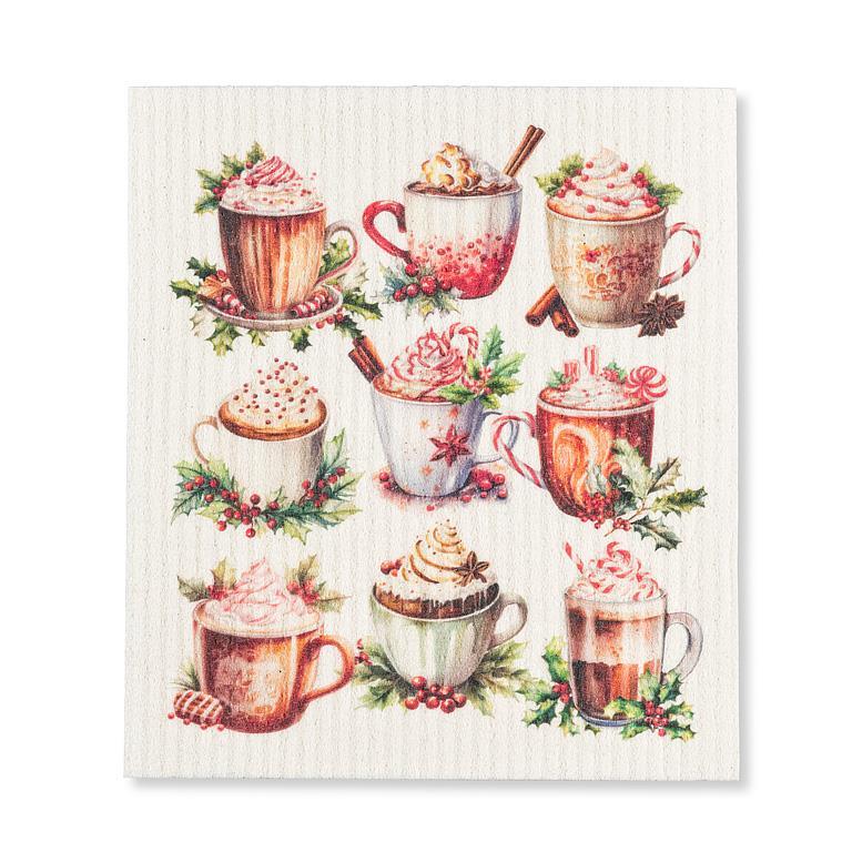 Hot Chocolate Dishcloth | Putti Fine Furnishings 