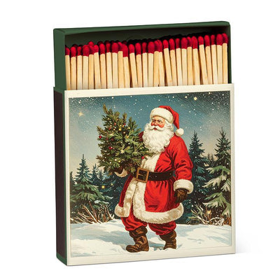 Vintage Santa Square Matches | Putti Christmas Celebrations