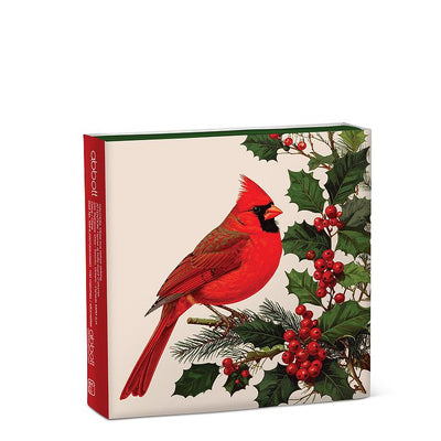 Cardinals with Holly Branch Square Matches | Putti Christmas Celebrations