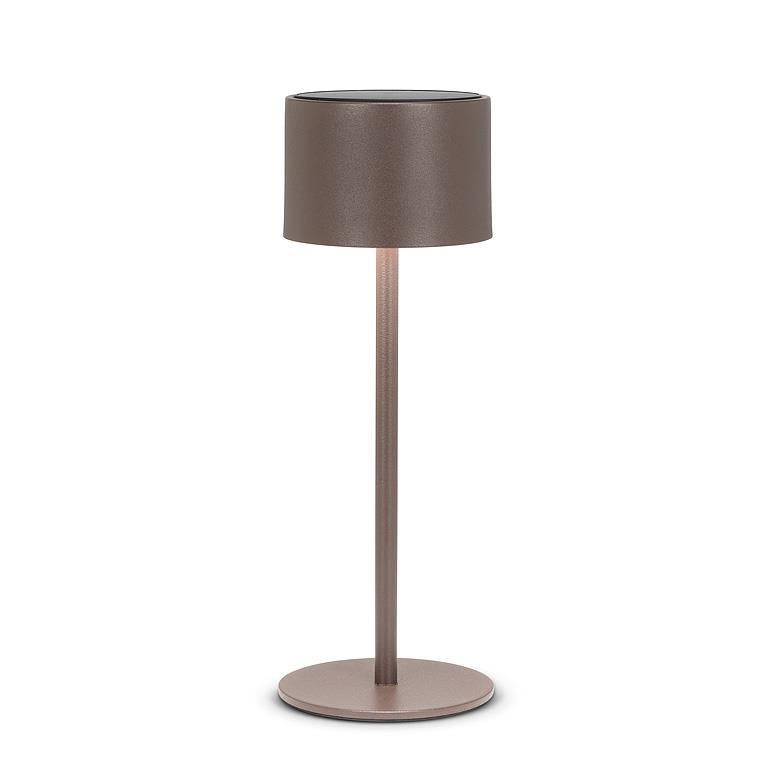 Solar LED Outdoor Table Lamp - Brown