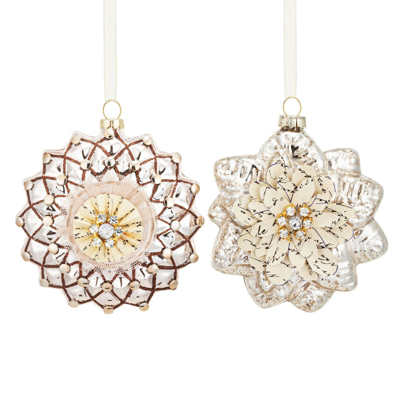 Tulle Paper Glass Ornament | Putti Christmas Decorations 