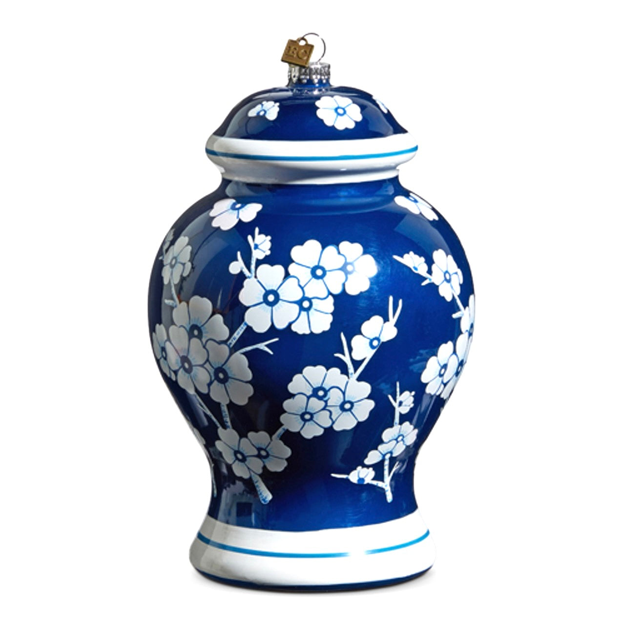 Eric Cortina Blue Ginger Jar Glass Ornament - Cobalt