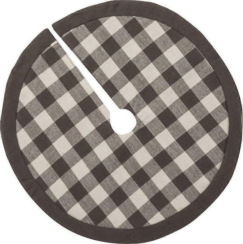 Mini Grey Buffalo Check Tree Skirt  | Putti Christmas Celebrations Canada