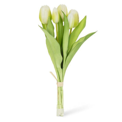Soft Touch Tulip Bunch - White | Putti Fine Furnishings