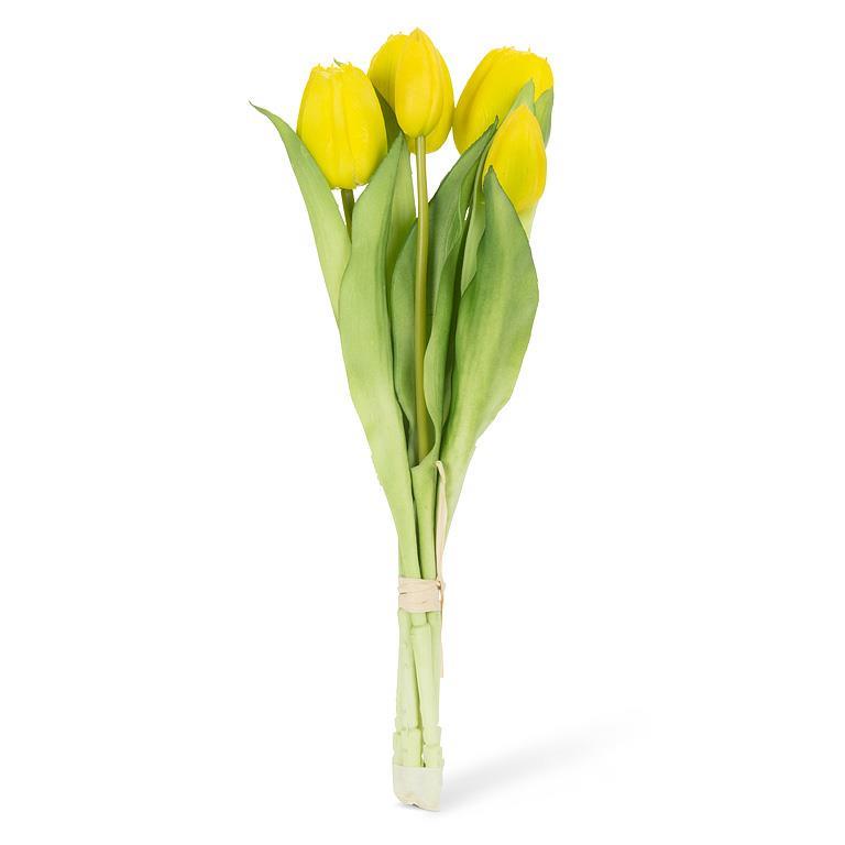 Soft Touch Tulip Bunch -  Yellow