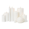 Luxlite Flameless Candles LED Pillar Candle - White 3" x 4"