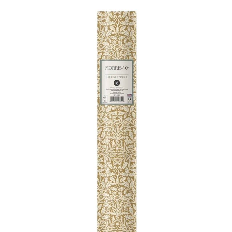 William Morris Gold Christmas Wrap Roll