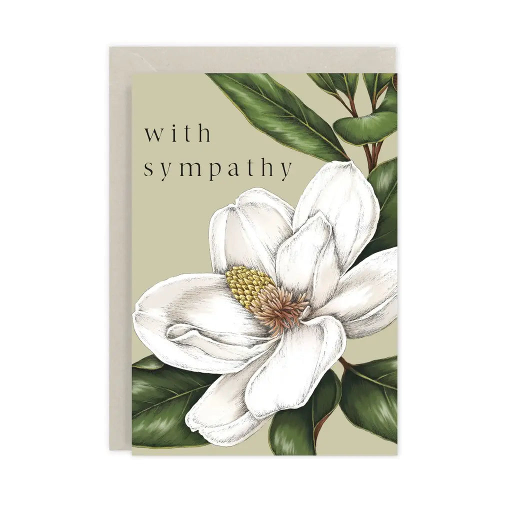 Spring Blossom "with Sympathy" Greeting Card