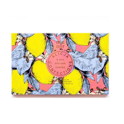 Alicja Confections - Lime Zest Dark Postcard Chocolate Bar