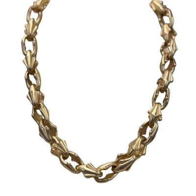 Valentine Rouge "Fire in her soul" Matte Gold Necklace