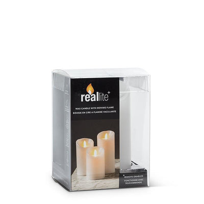 Small Reallite Flameless Candle - White