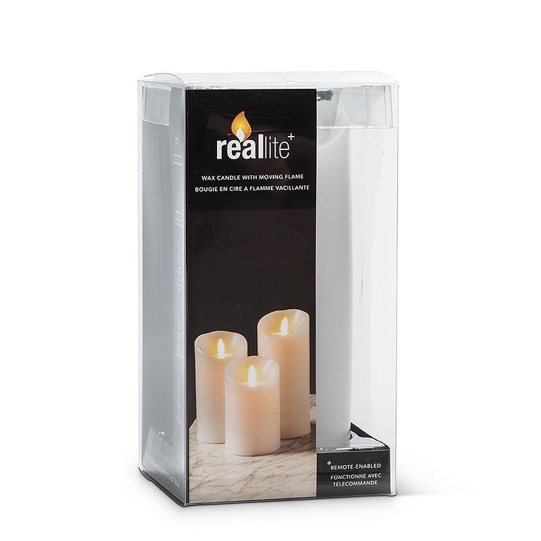 Large Reallite Flameless Candle - White