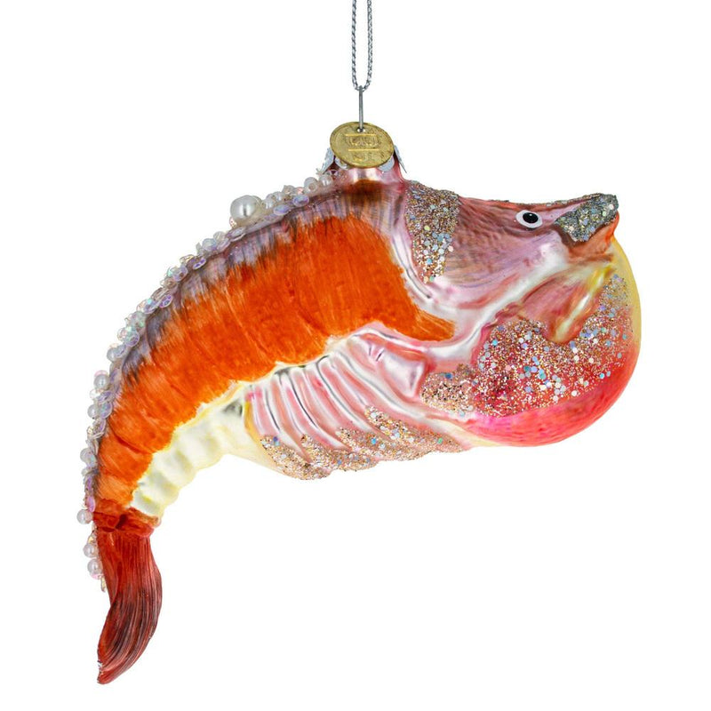 Red Lobster Glass Christmas Ornament | Putti Christmas Decorations 