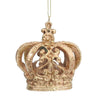 Gold Crown Resin Ornament | Putti Christmas Decorations