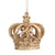 Gold Crown Resin Ornament | Putti Christmas Decorations 