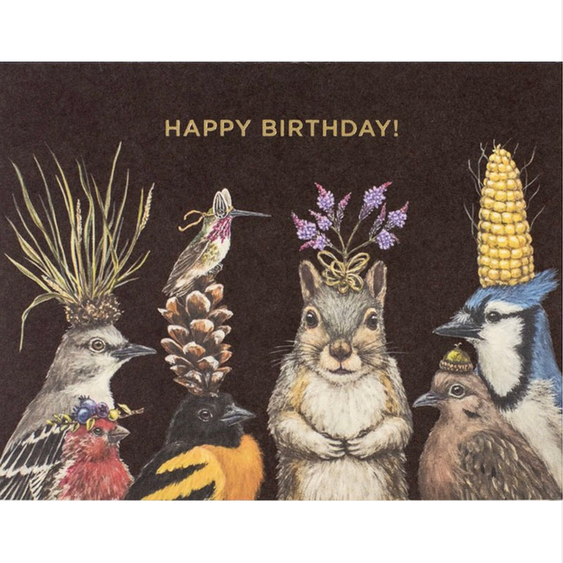 Vicky Sawyer Party Snacks "Happy Birthday" Greeting Card