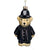 Policeman Teddy Glass Ornament