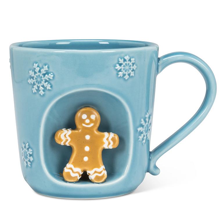 Snowflake Mug with Gingerbread Man | Putti Fine Furnishings 