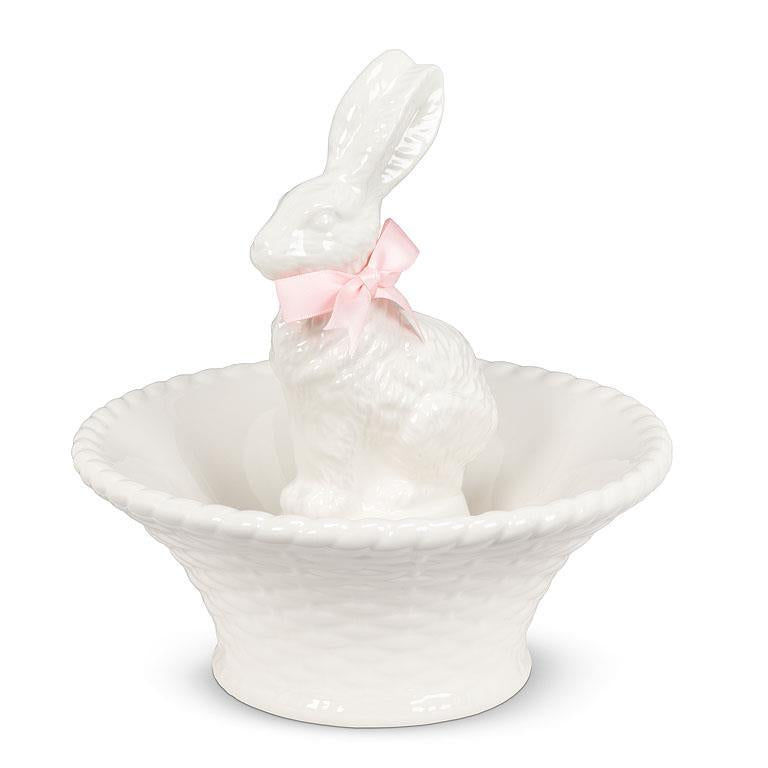 Sitting Bunny in Bowl