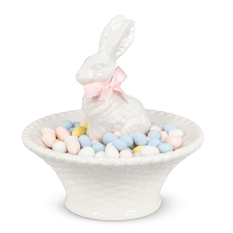 Sitting Bunny in Bowl