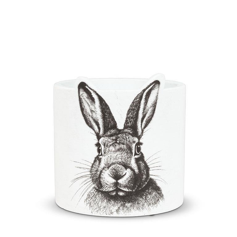 Small Bunny Sketch Planter | Putti Fine Furnishings 