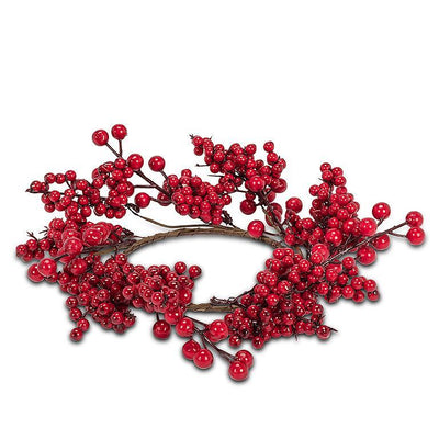 Red Berries Candle Ring | Putti Christmas Celebrations Canada