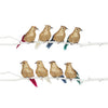 Gold Glitter Birdclip with Pointy Tail