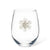Jewelled Snowflake Stemless Wine Glass | Putti Christmas Celebrations 