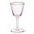 Pink Optic Cocktail Glass with Gold Rim | Putti Fine Furnishings Canada