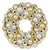 Large Gold & Silver Ball Ornament Wreath | Putti Christmas Decorations 