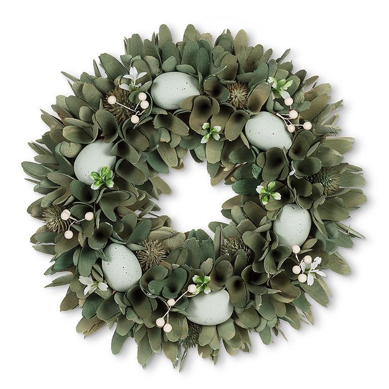 Florette Wreath with Eggs | Putti Fine Furnishings Canada 