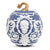 Embossed Scroll Pumpkin - Blue