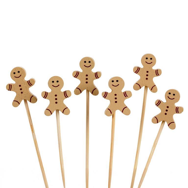 Gingerbread Man Canape Picks | Putti Party Supplies 