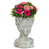 Woman with Flower & Fruits Planter | Putti Fine Furnishings Canada