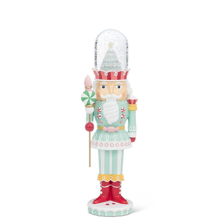 Candy Soldier with Cake Snowglobe | Putti Christmas Decorations 